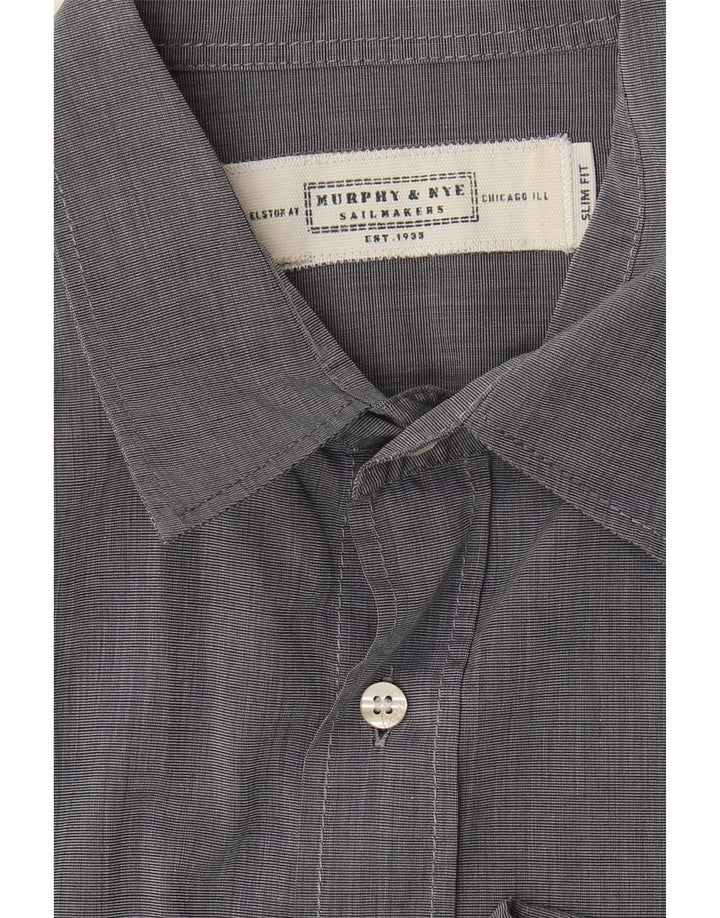 Murphy & Nye Chemise Slim Fit Homme Gris Taille L