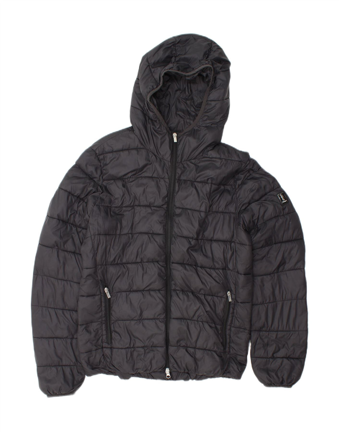 REFRIGUE Veste matelassée à capuche pour homme UK 38 Medium Noir