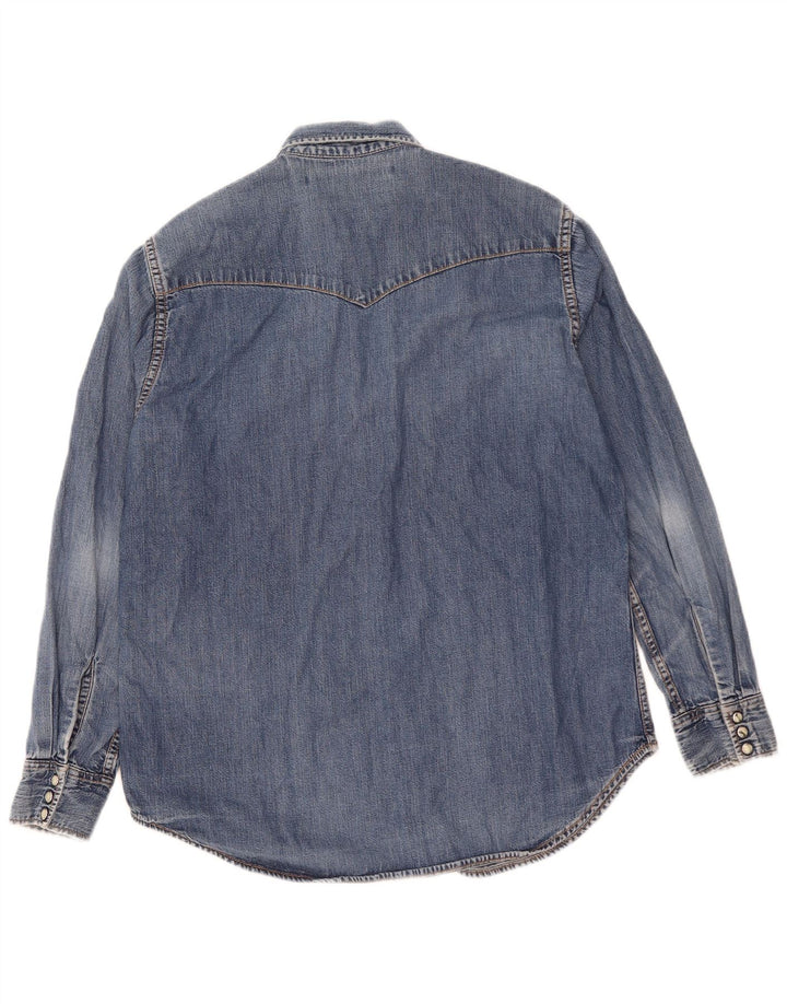 Lee Chemise en Jean Homme Bleu Moyen Coton