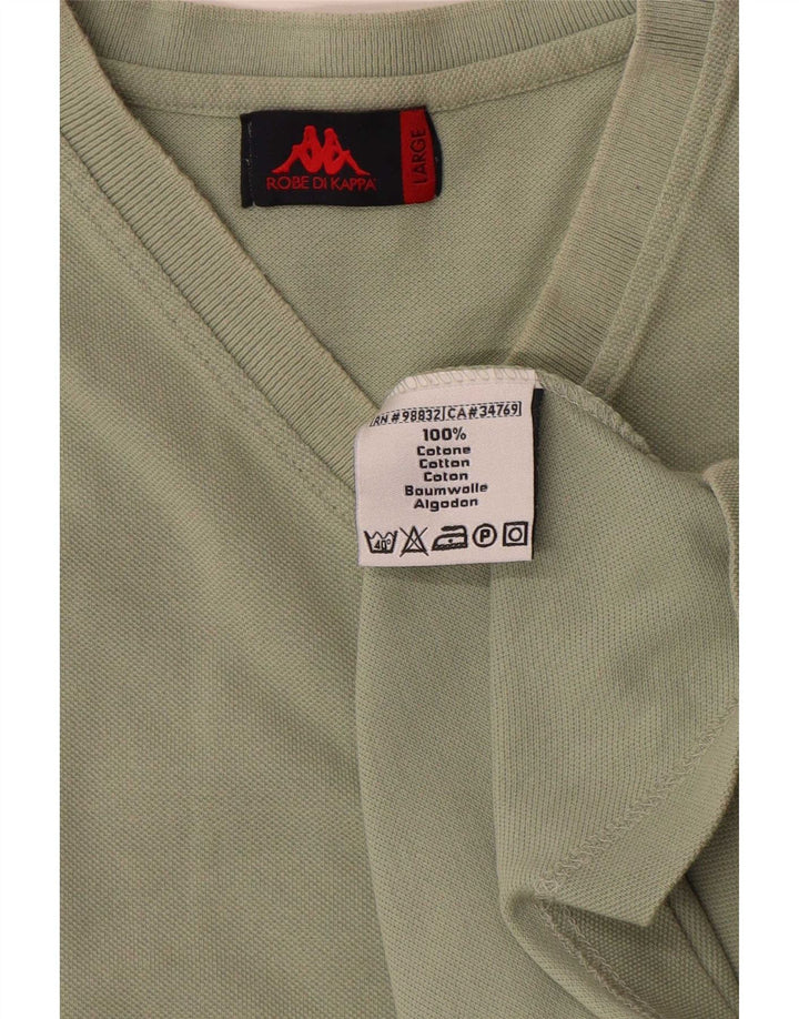 Kappa T-Shirt Homme Haut Large Vert Coton