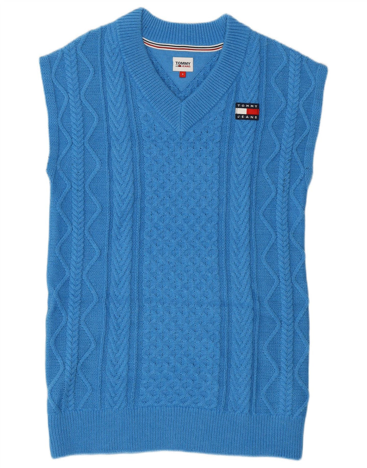 Tommy Hilfiger Débardeur pour femme UK 10 Small Bleu Polyester