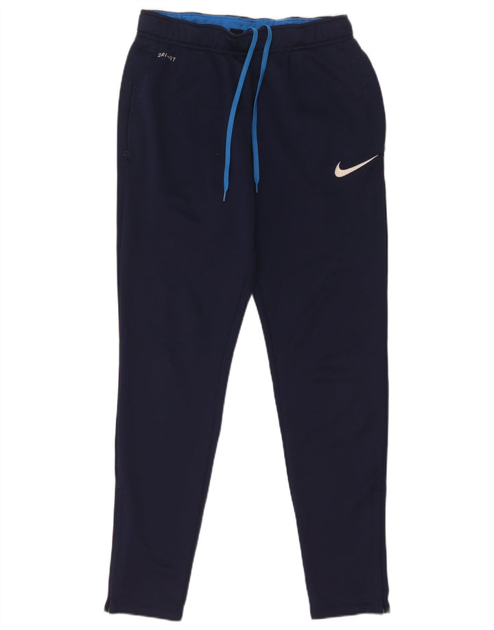 Pantalon de survêtement Nike Dri Fit pour hommes, petit, bleu marine, polyester