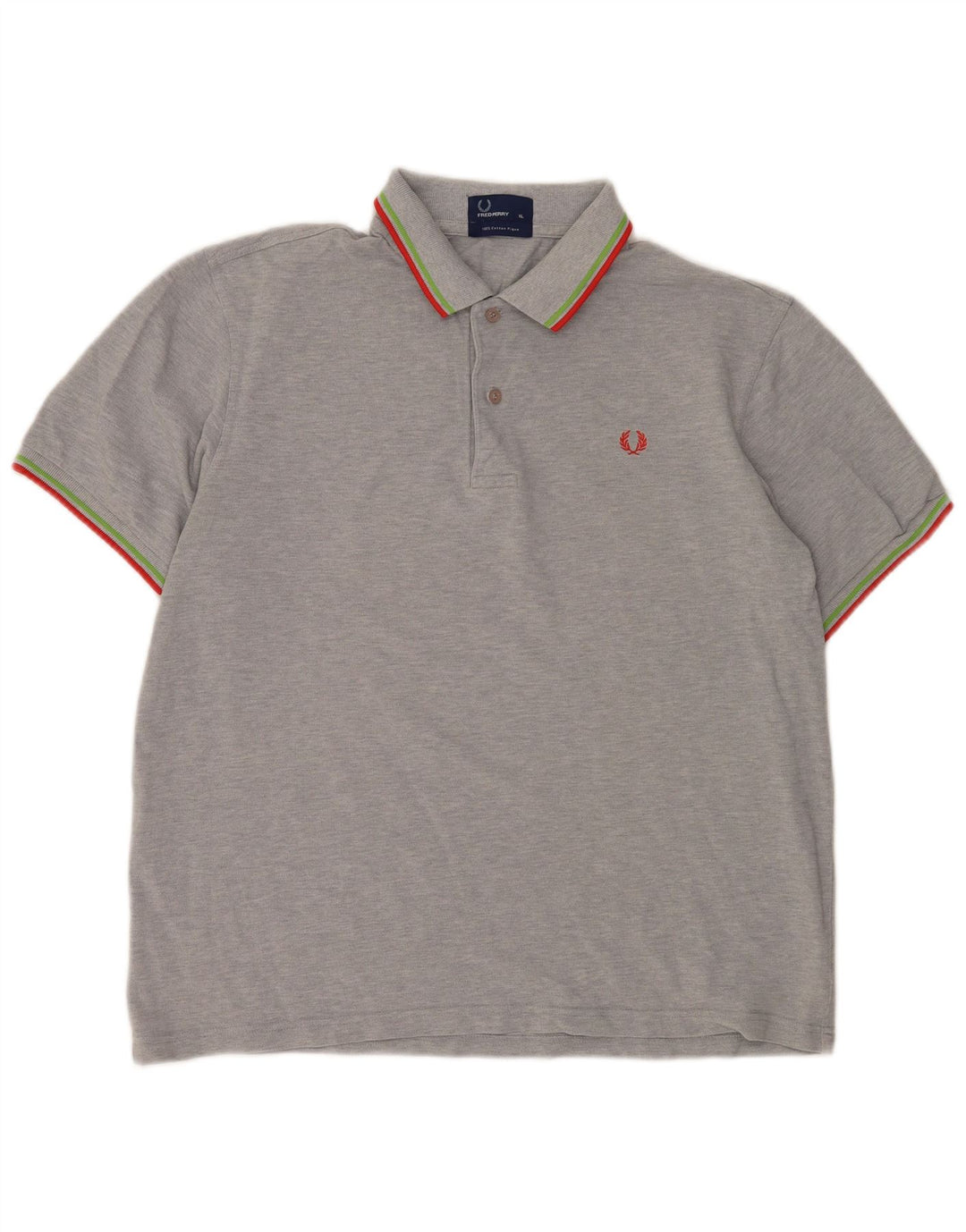 Fred Perry Polo Homme XL Gris Moucheté Coton