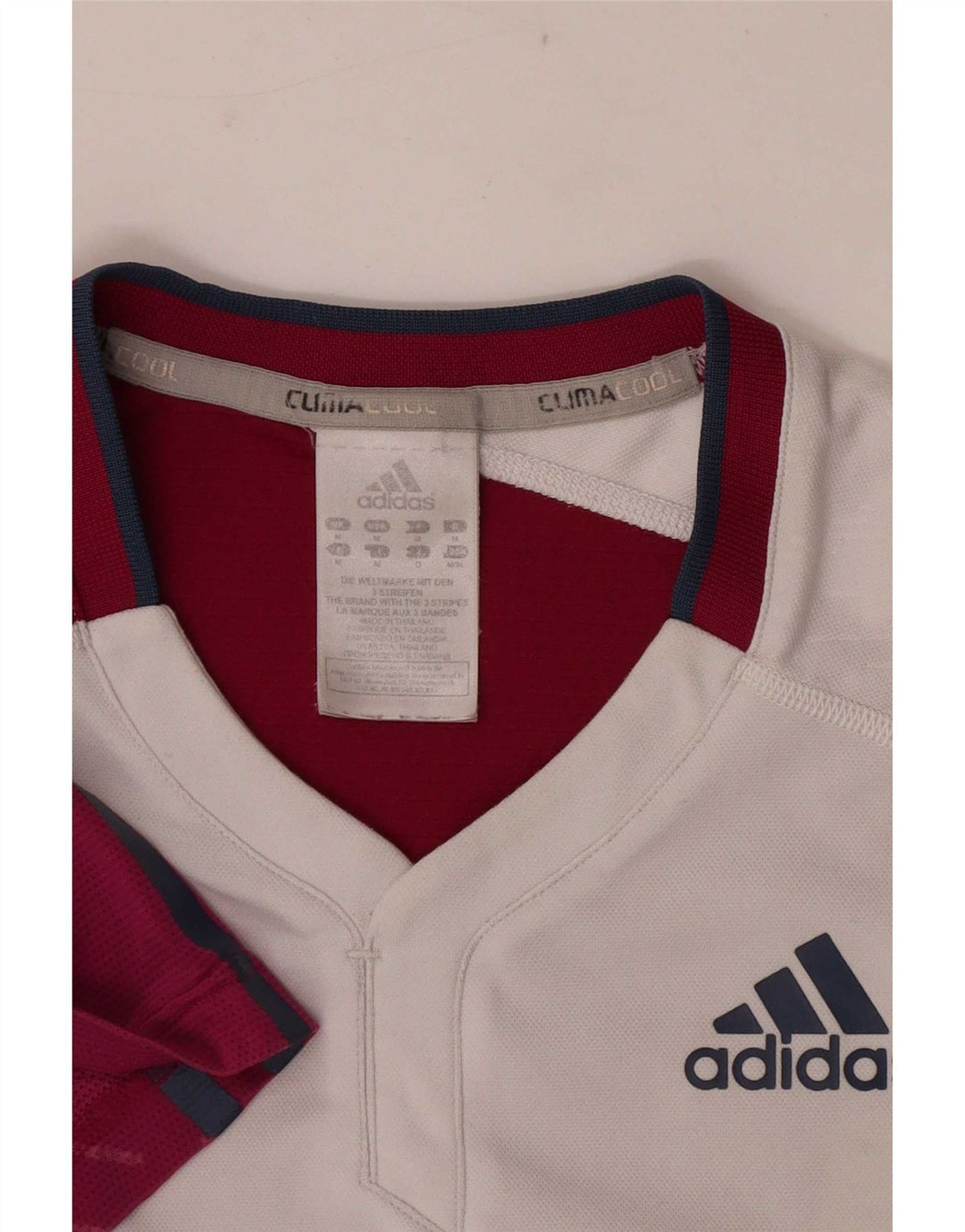 Adidas Hommes Climacool T-Shirt Haut Moyen Blanc Colorblock Polyester