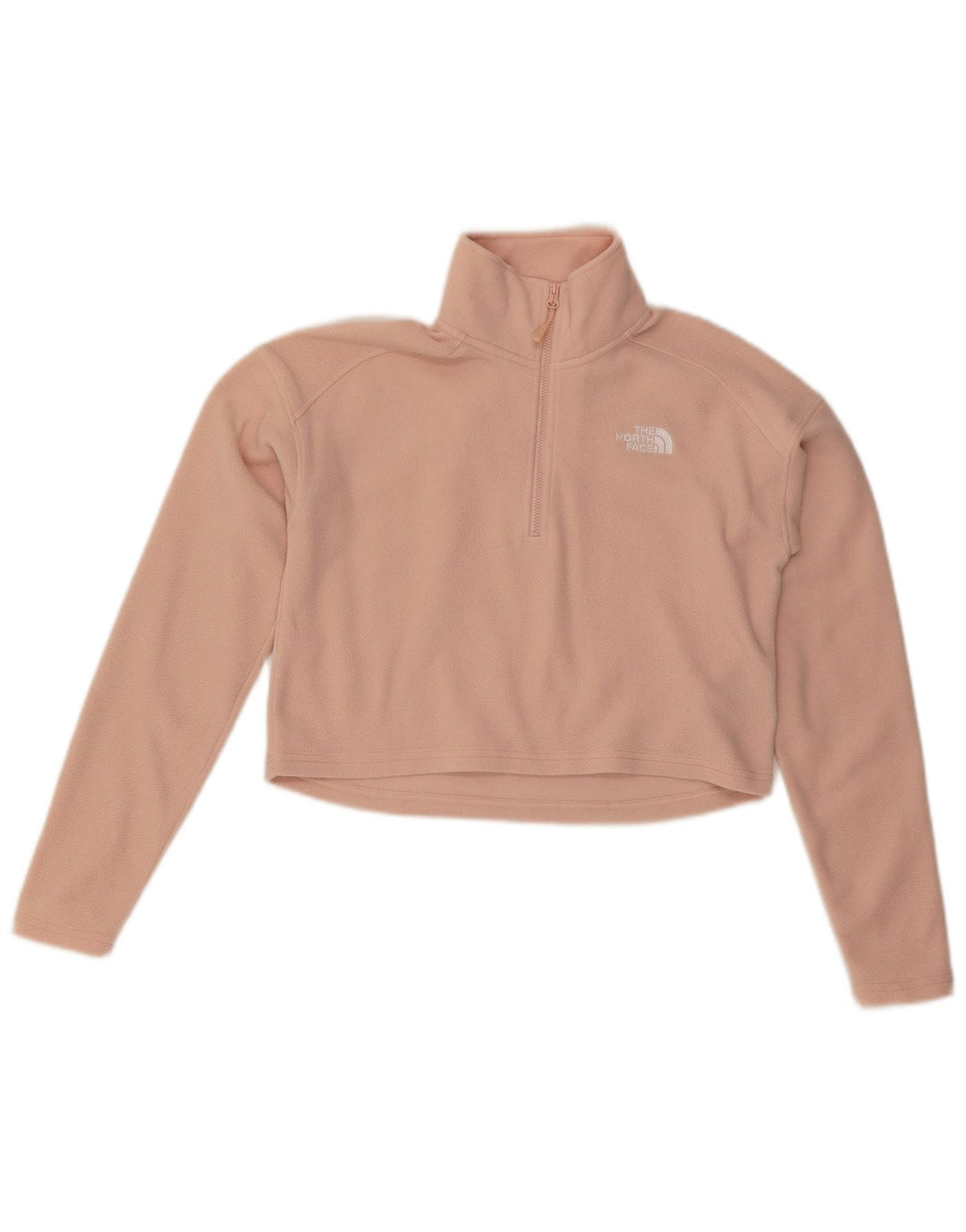 THE NORTH FACE Pull polaire surdimensionné à col zippé pour femme UK 6 XS Rose