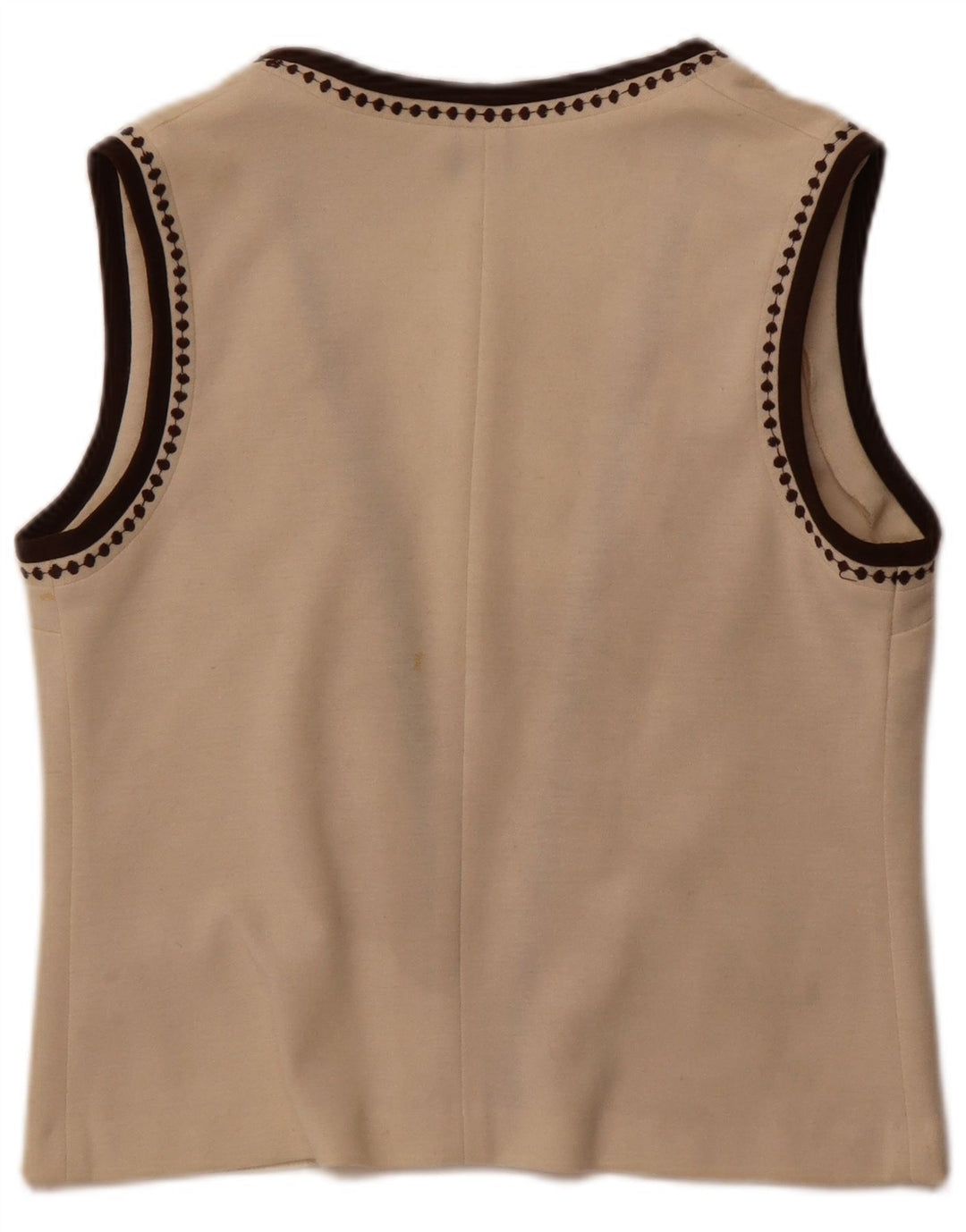 Carre Cardigan ouvert sans manches pour femme EU 42 Large Blanc cassé