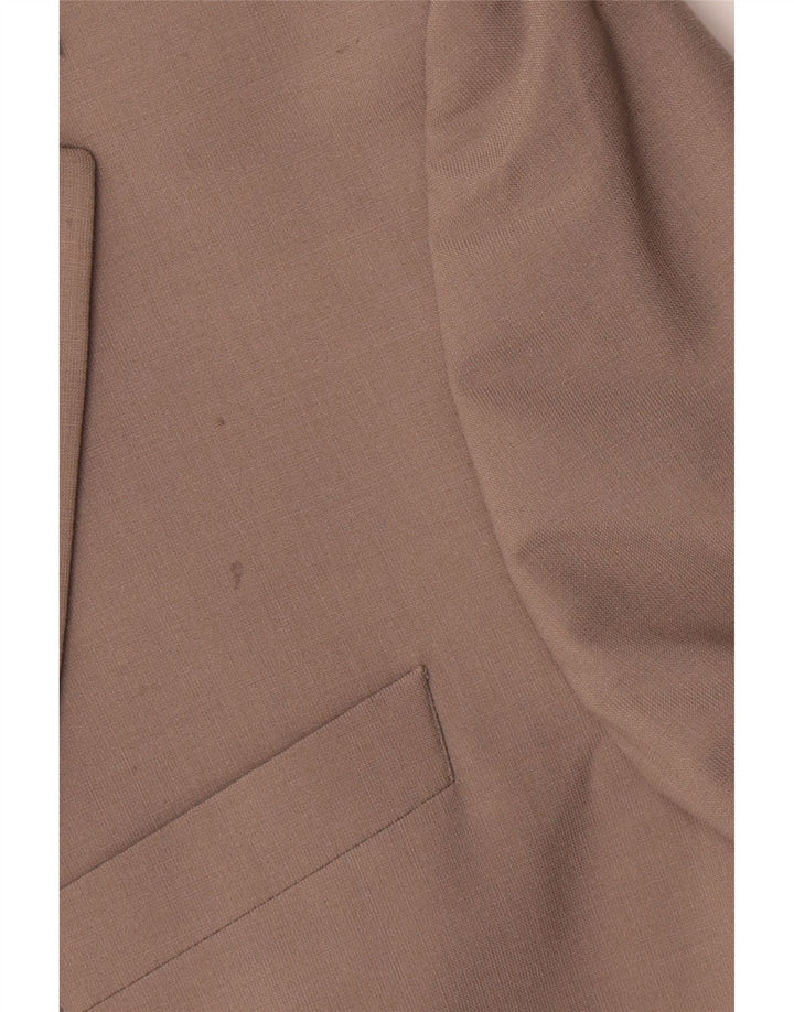 Marks & Spencer Veste blazer à 2 boutons pour homme UK 42 XL Beige Polyester