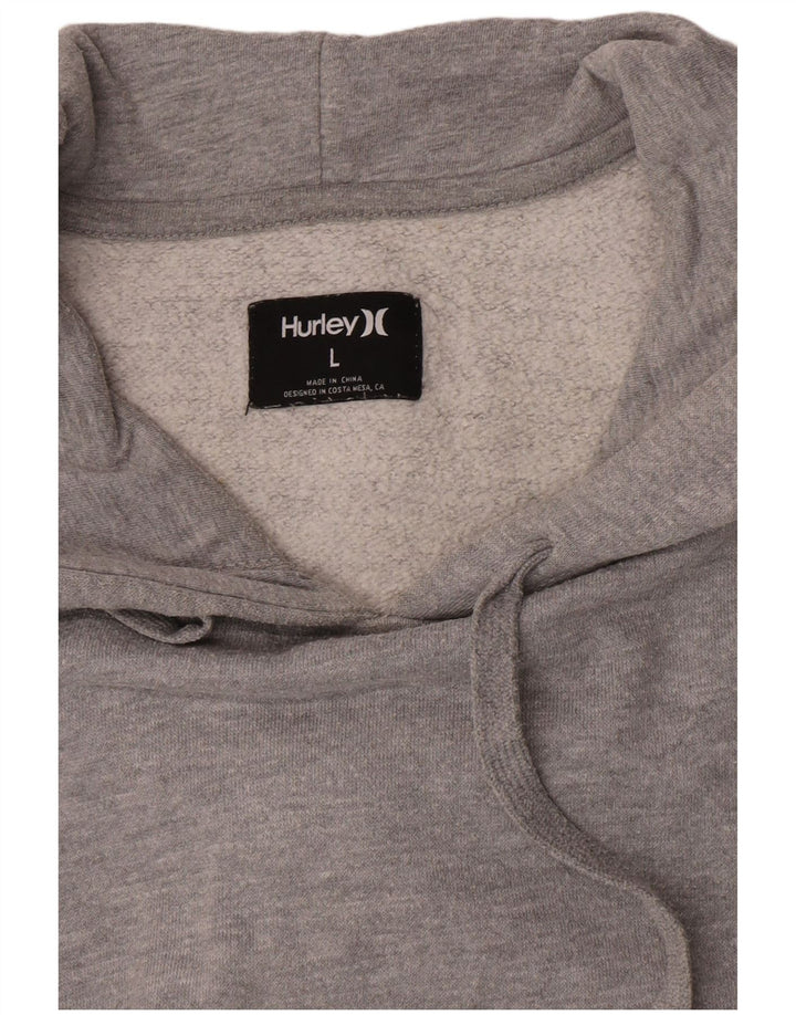 Hurley Pull à capuche pour homme Gris Taille L