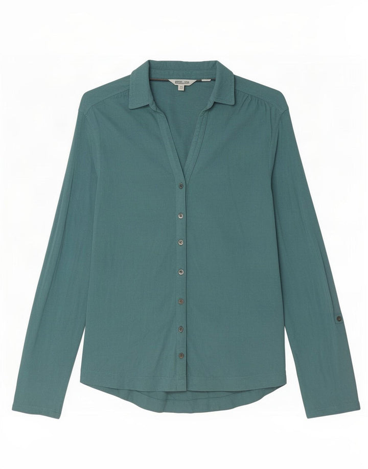 Chemise Femme White Stuff UK 12 Bleu Moyen Coton