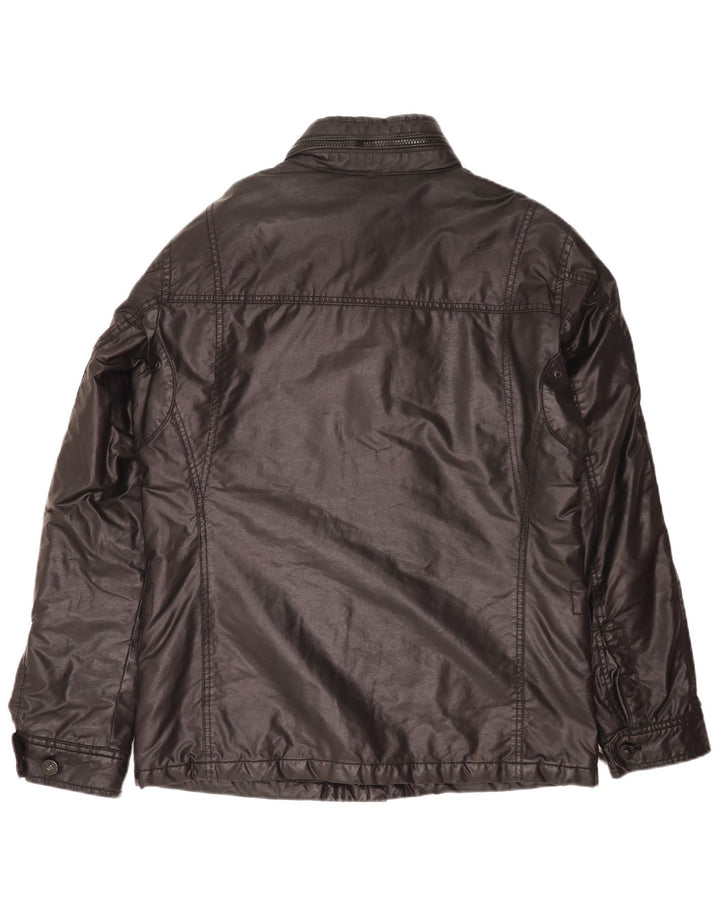 Strellson Veste utilitaire en coton ciré pour homme IT 50 Large Noir Coton