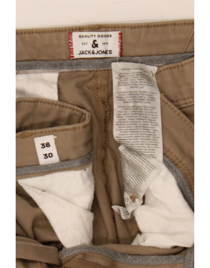 Jack & Jones Pantalon Chino Slim Homme W36 L30 Coton Beige