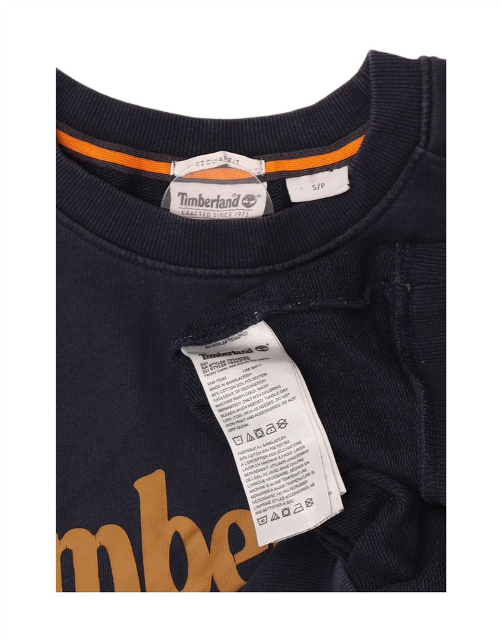 Timberland Sweat-shirt Graphic Regular Fit pour hommes, petit, bleu marine
