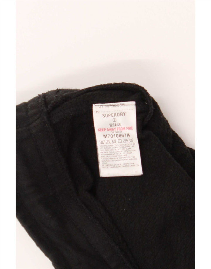 Superdry Pantalon De Survêtement Joggers Homme Noir Moyen Coton