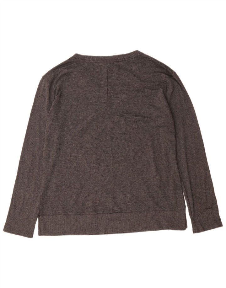 Reebok Pull col V Femme UK 18 XL Gris Polyester