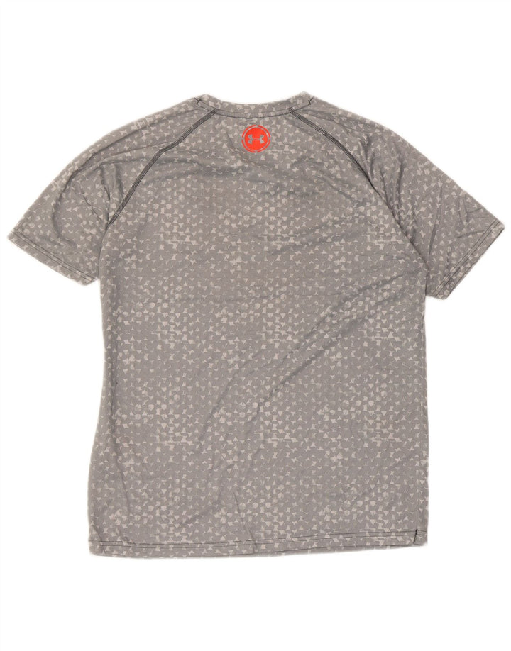 UNDER ARMOUR Tee-Shirt Heat Gear Homme Gris Moyen Géométrique