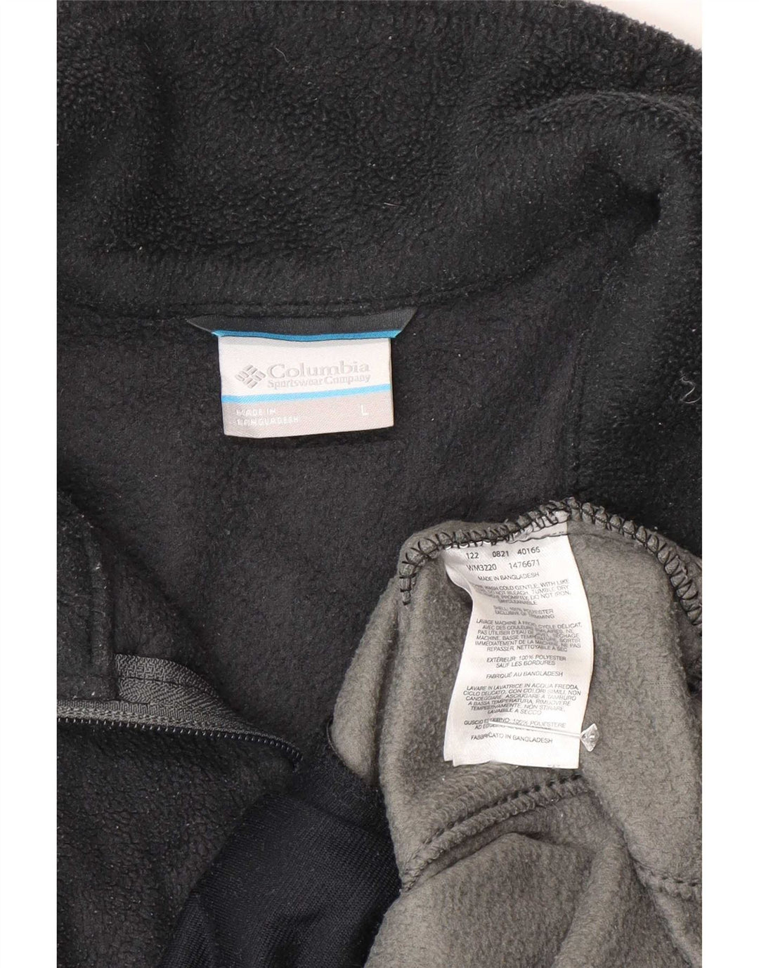 Columbia Veste Polaire Homme UK 40 Large Gris Colorblock Polyester