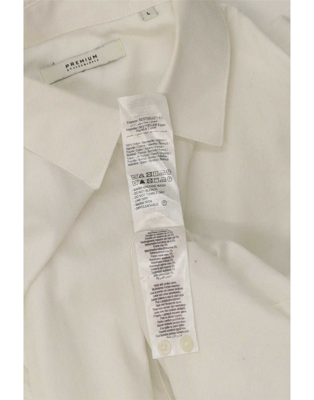 Jack & Jones Chemise Homme Large Blanc Coton
