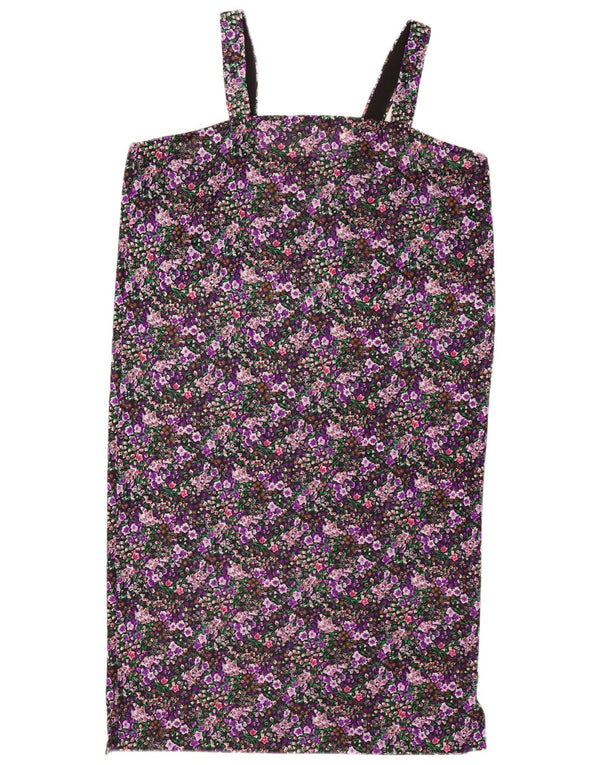 vintage Womens Sundress UK 14 Grand Floral Multicolore
