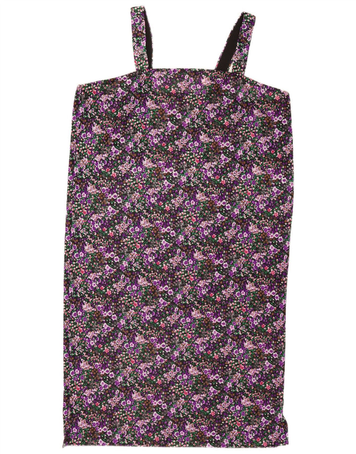 vintage Womens Sundress UK 14 Grand Floral Multicolore