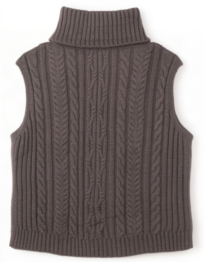 Marks & Spencer Débardeur surdimensionné pour femme UK 10 Small Gris Acrylique