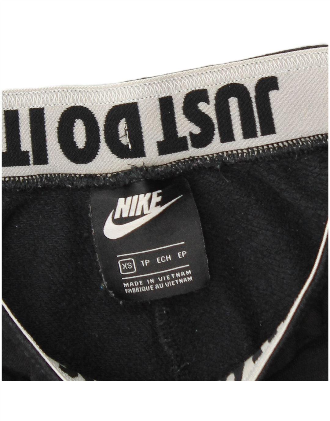 NIKE Pantalon de survêtement graphique pour femme Joggers UK 4 XS Coton noir