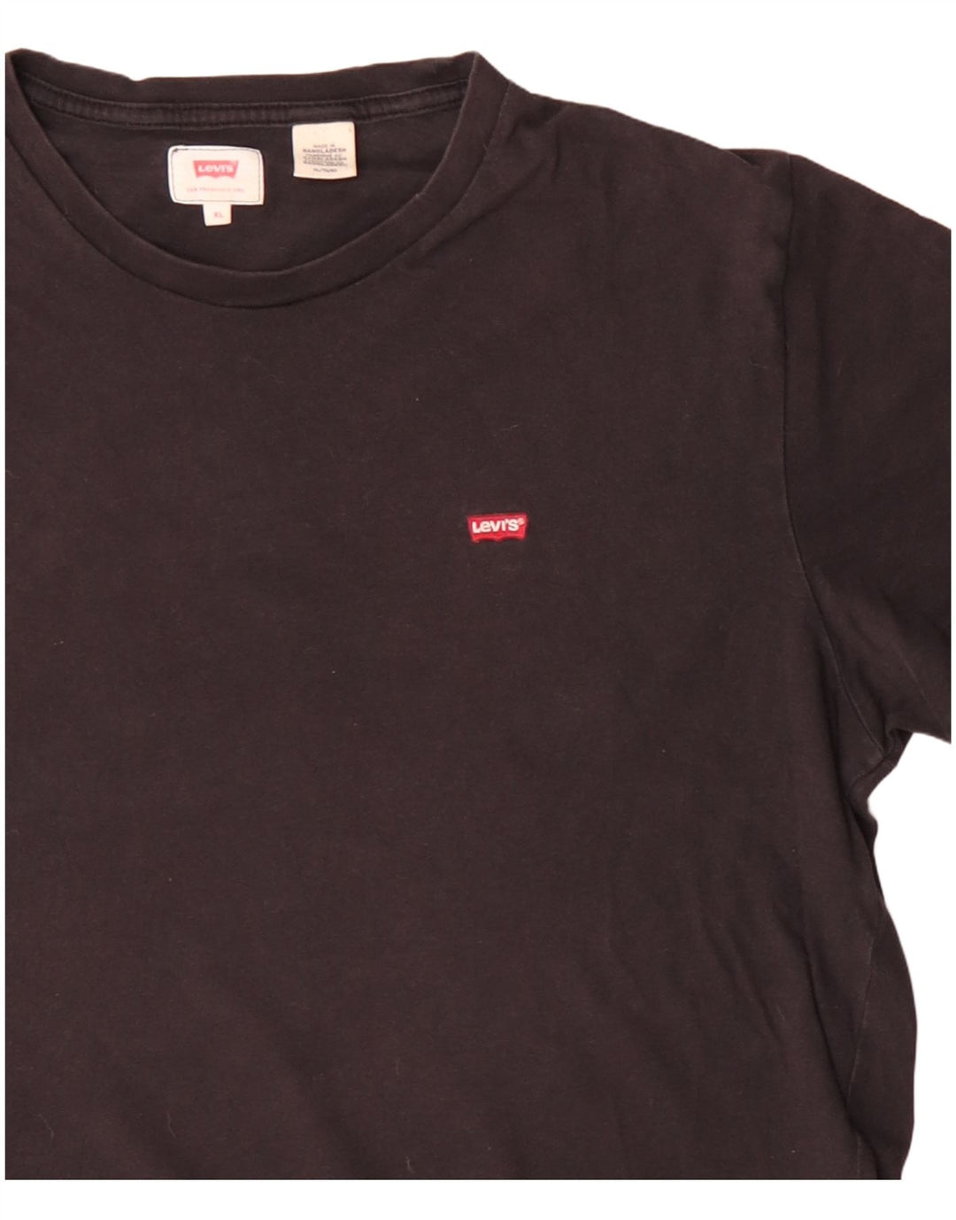 Levi's T-Shirt Top XL Homme Noir Coton