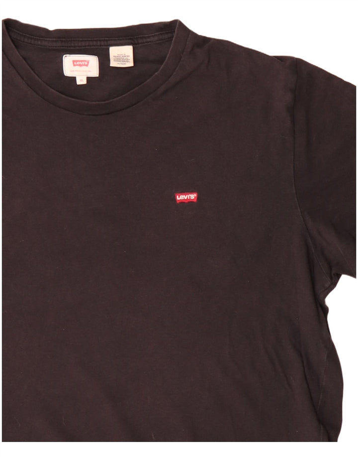 Levi's T-Shirt Top XL Homme Noir Coton