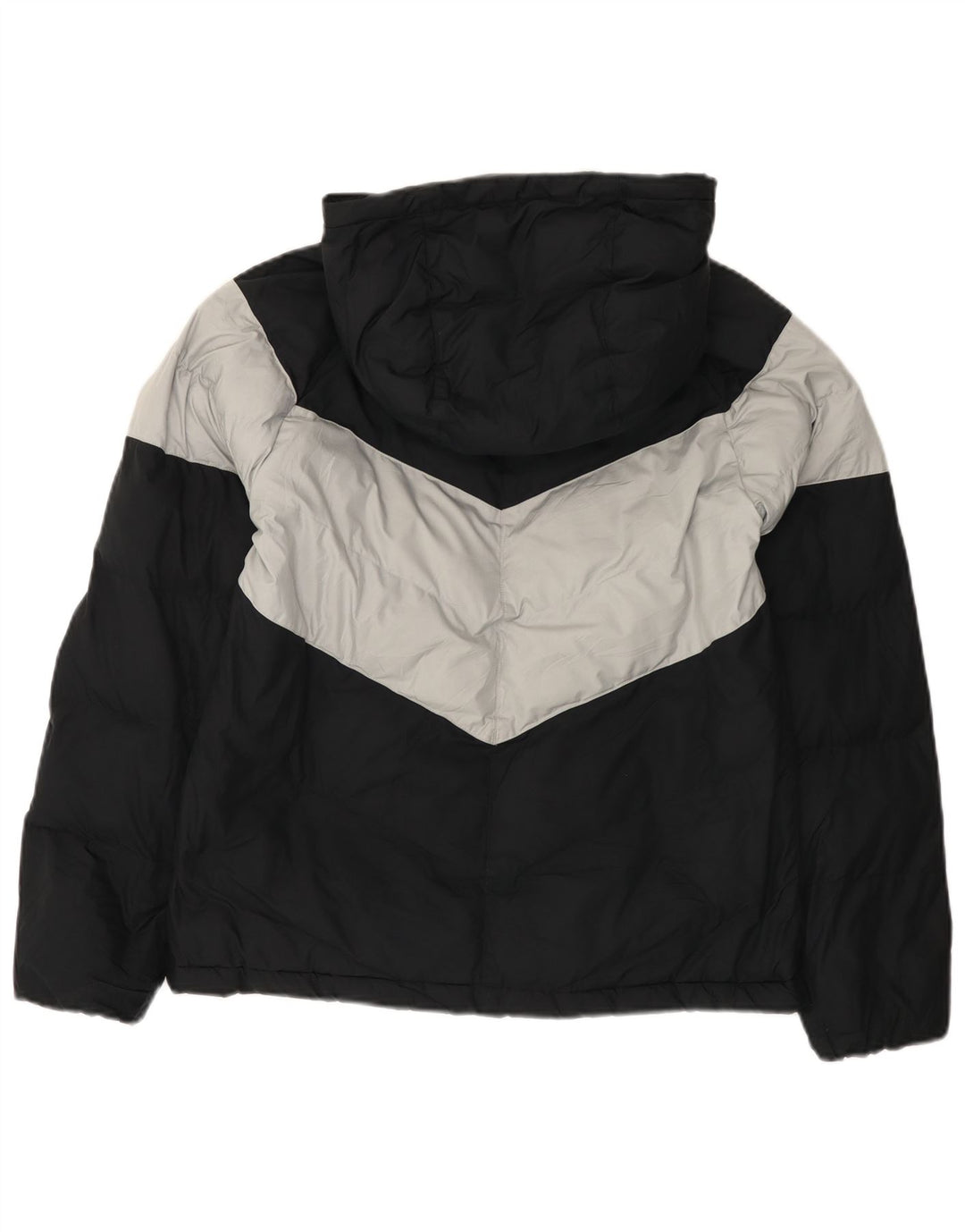 Nike Veste matelassée à capuche pour garçon 13-14 ans XL Noir Colorblock Polyester