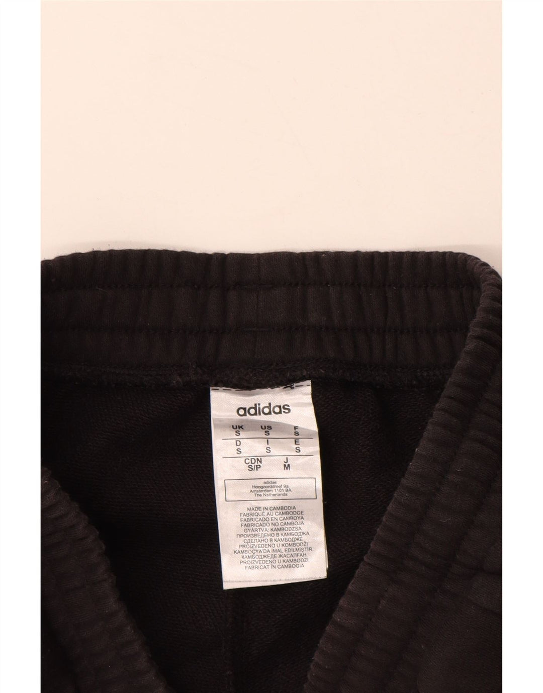 ADIDAS Pantalon de survêtement graphique pour hommes Joggers petit coton noir