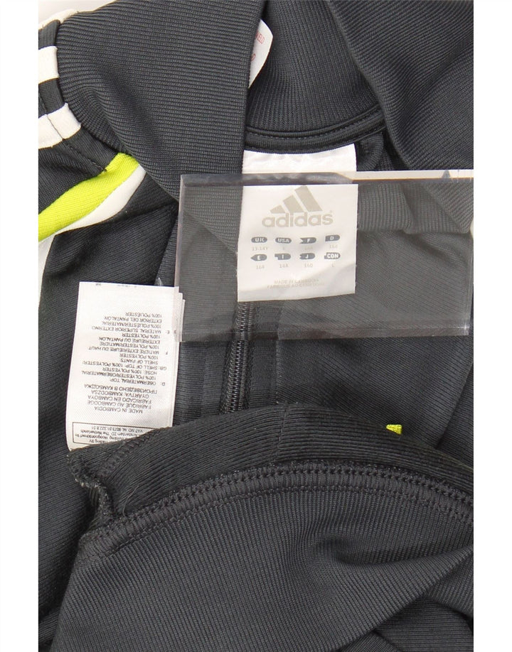 ADIDAS Veste de survêtement pour garçon 13-14 ans Gris Colorblock Polyester