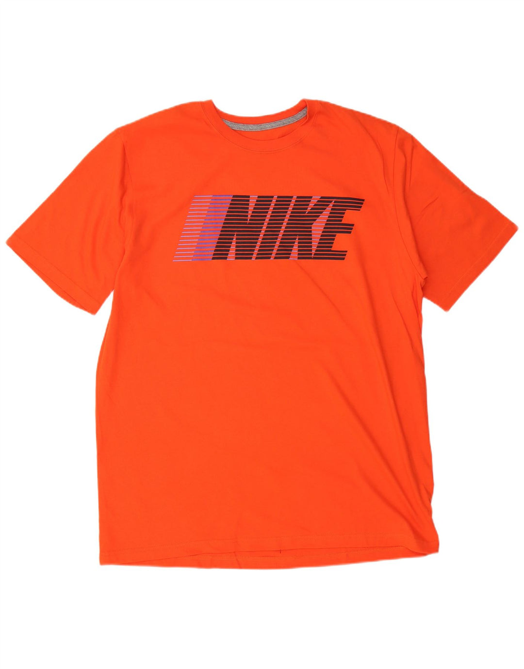 NIKE T-shirt graphique coupe classique pour hommes XL Orange Coton