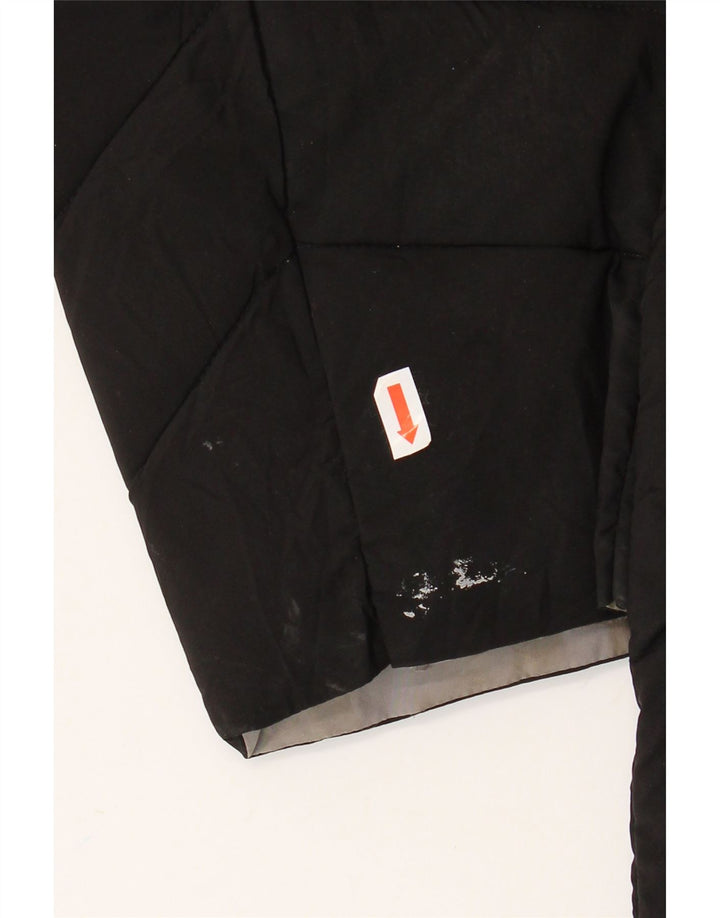 Michael Kors Manteau rembourré à capuche pour femme UK 14 Medium Noir Polyester
