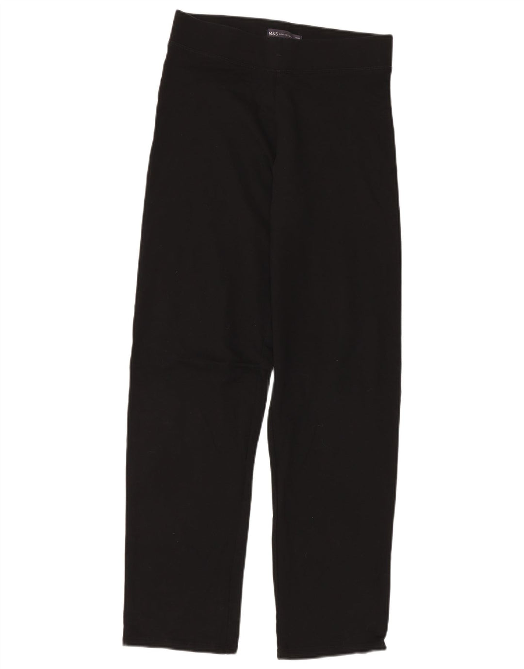 MARKS & SPENCER Pantalon de survêtement pour femme UK 10 Small Noir Coton