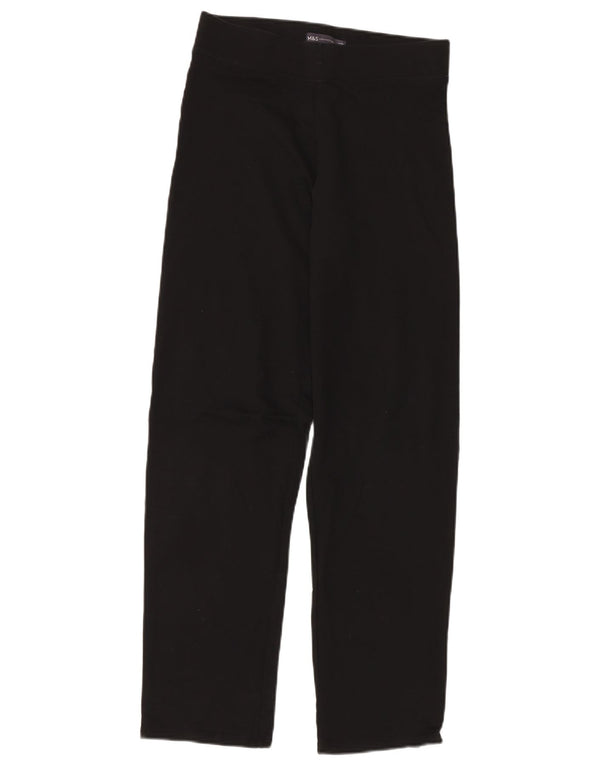 MARKS & SPENCER Pantalon de survêtement pour femme UK 10 Small Noir Coton