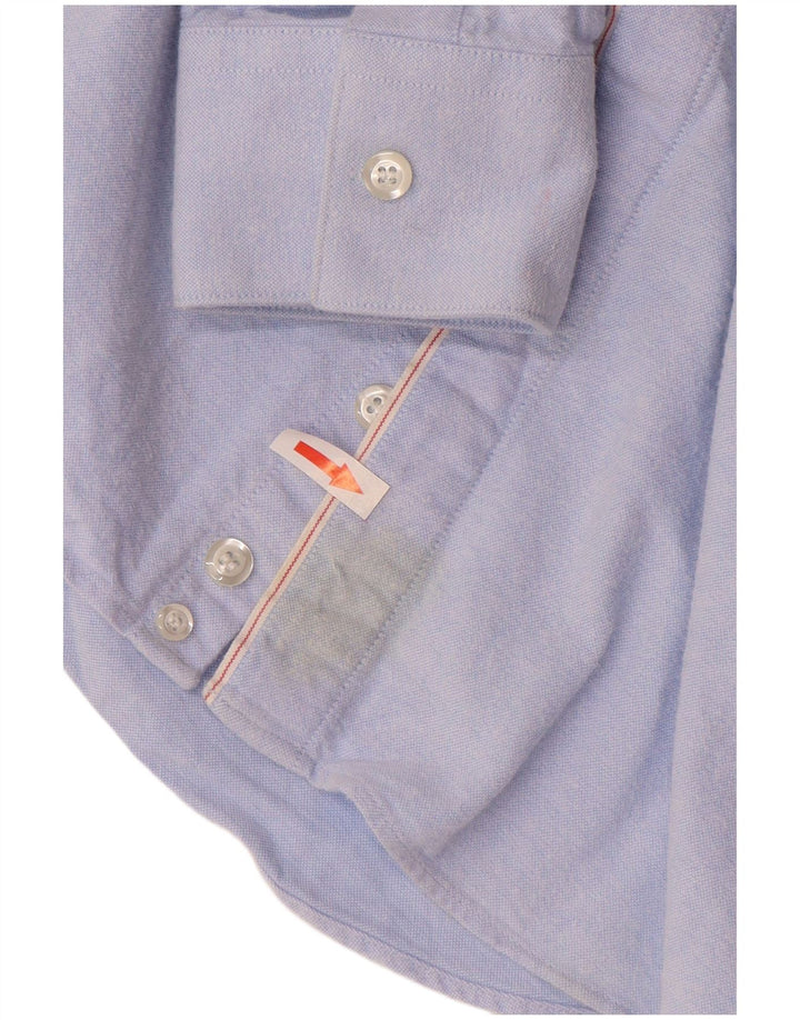 EMPORIO ARMANI Chemise Homme Taille 39 15 1/2 Bleu Moyen