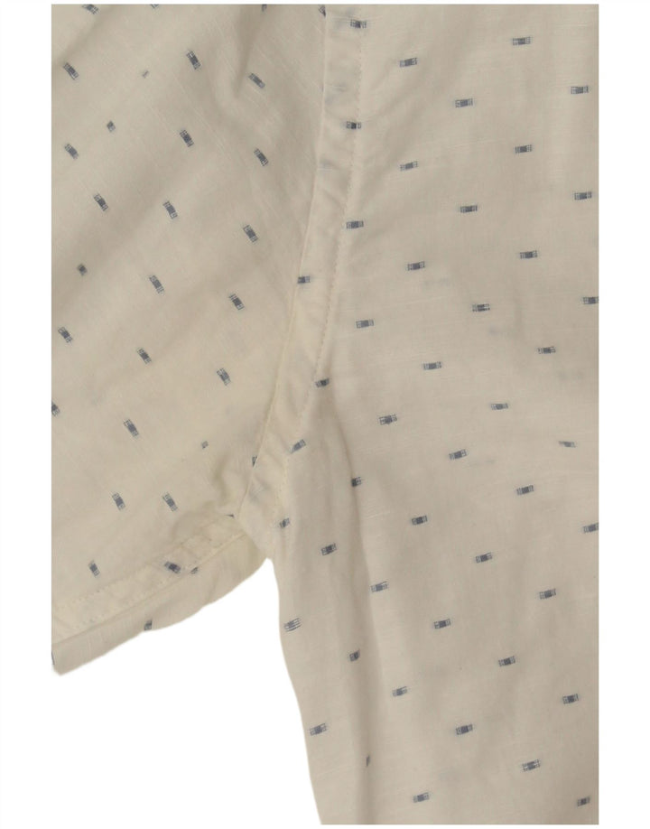 Tommy Hilfiger Chemise Homme Petit Blanc Spotted Cotton