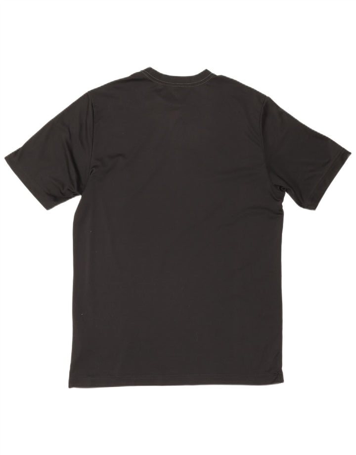 NIKE Mens Dri Fit Graphic T-Shirt Top Large Black Polyester