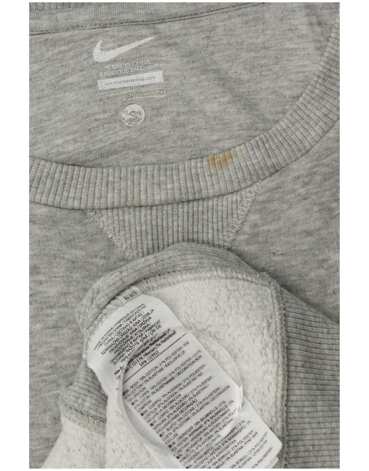 Nike Sweat-shirt pour homme en coton moucheté Gris Taille S