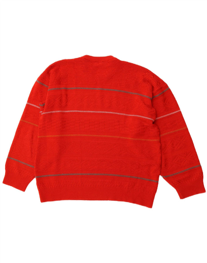 GUCCI Pull Col Ras Du Cou Rayé Rouge Moyen Homme