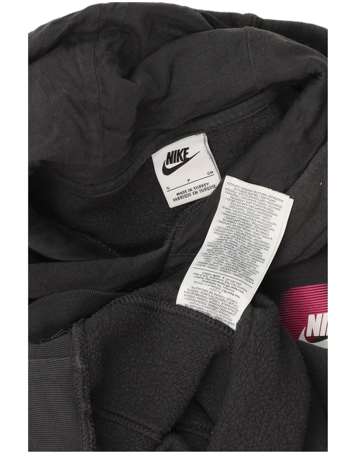 Nike Pull à capuche graphique pour homme Petit coton gris