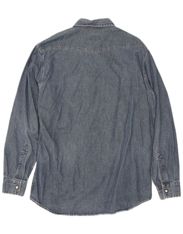 Chemise en jean Brooksfield Homme XL Bleu Coton