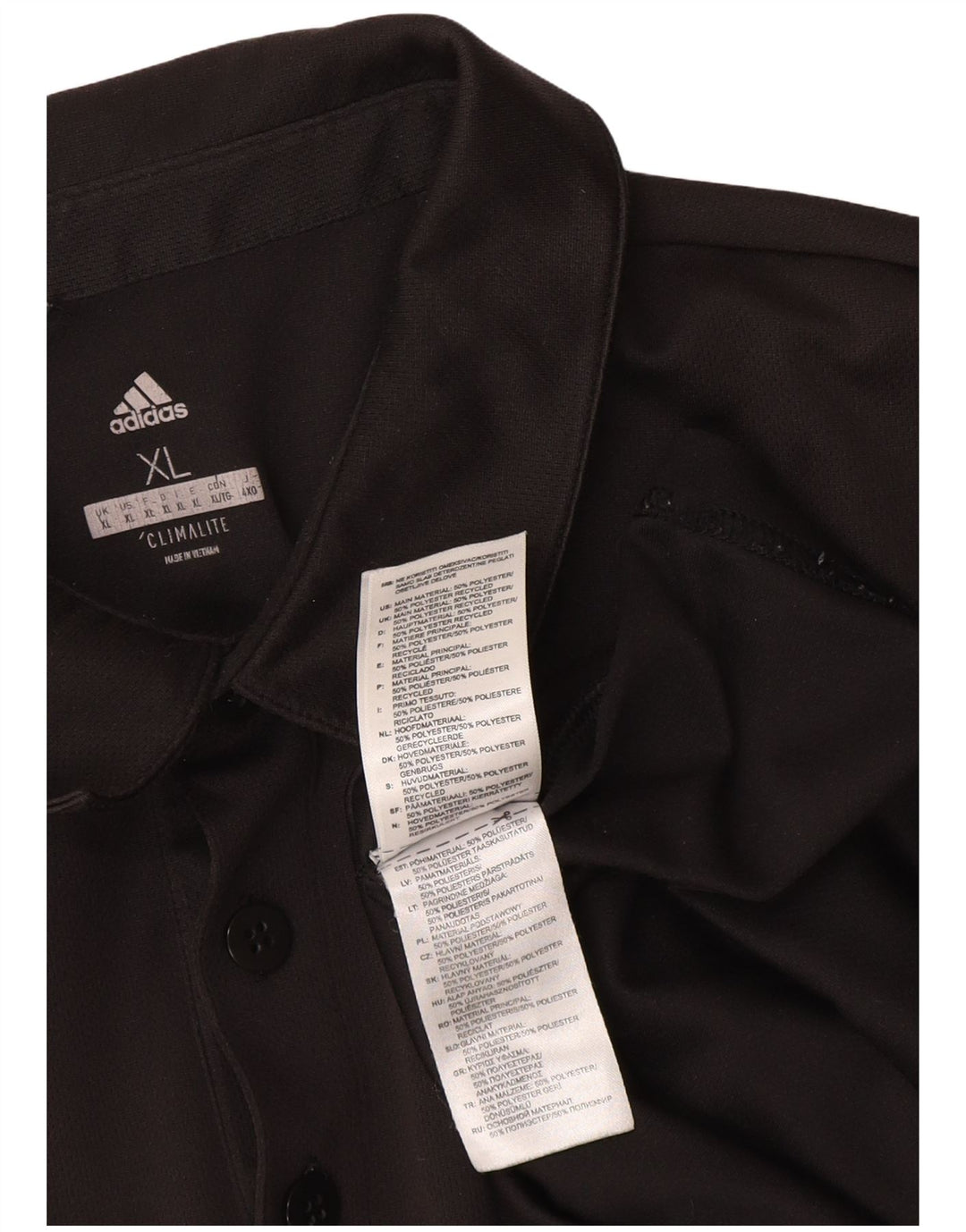 Adidas Homme Climalite Polo XL Noir Polyester