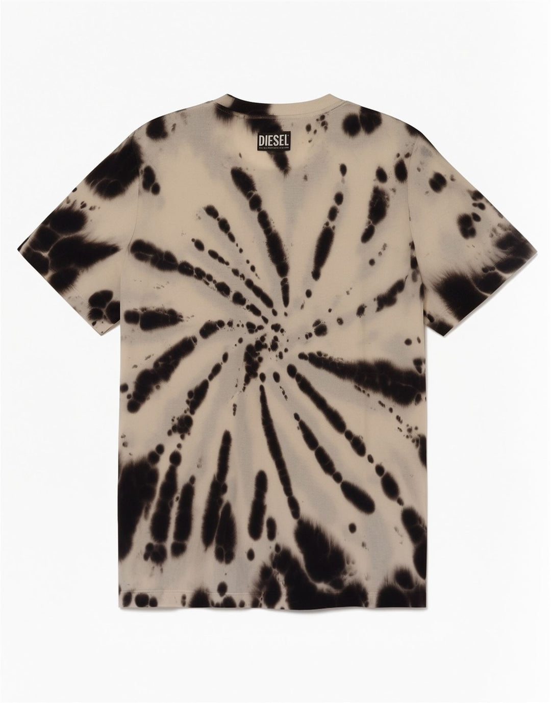 Diesel T-Shirt Graphique à Manches Courtes Homme Petit Multicolore Tie Dye