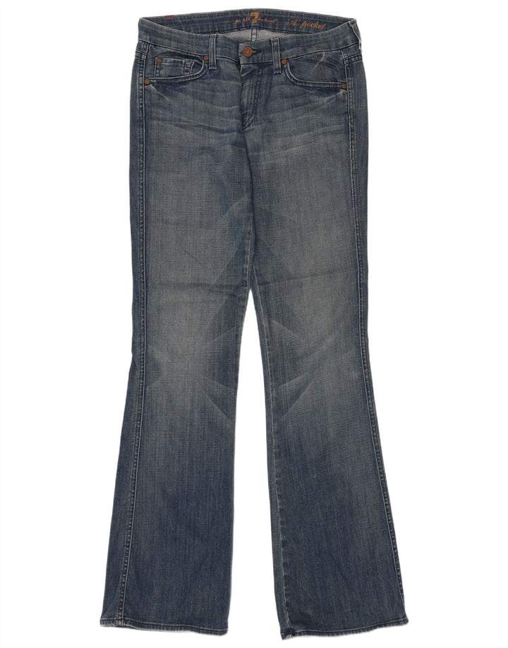 7 For All Mankind Jean évasé Femme W32 L34 Coton Bleu