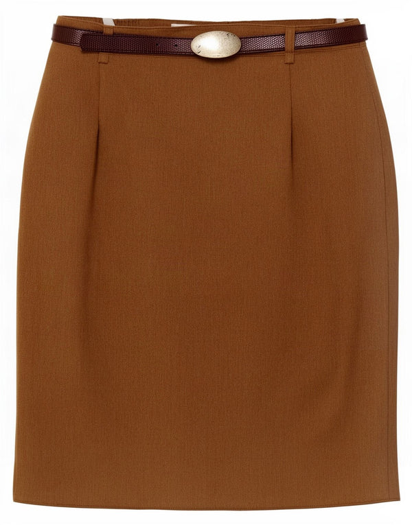 Steilmann Jupe crayon pour femme UK 14 Medium W30 Marron Laine vierge