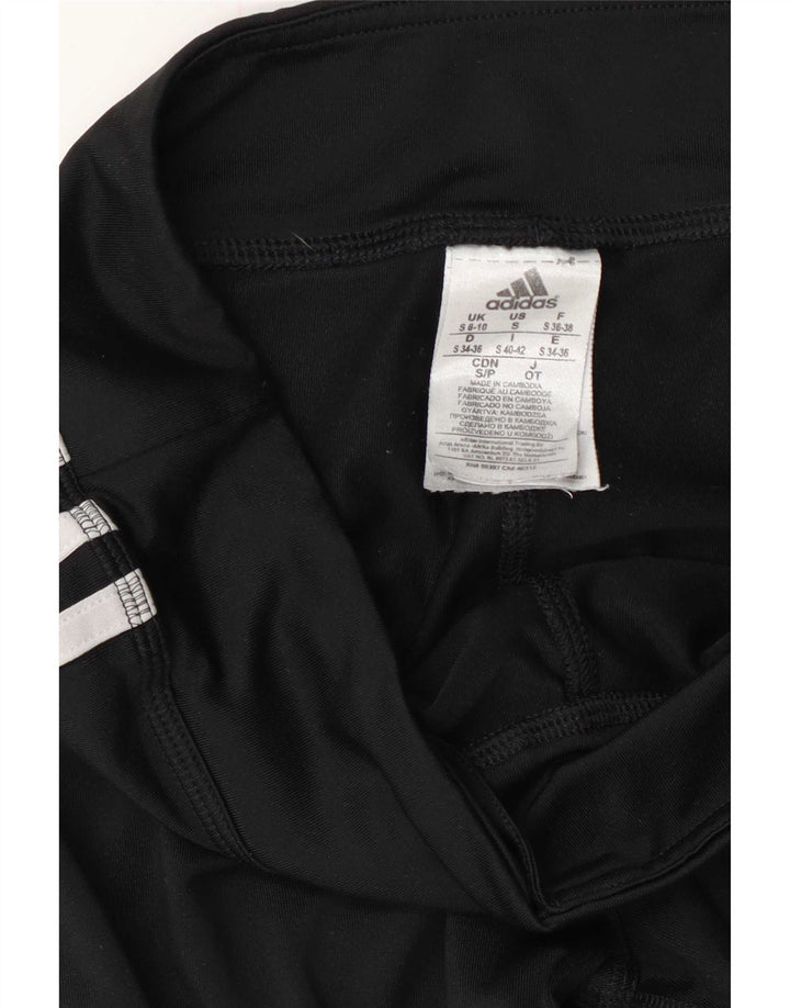 Adidas Leggings Femme UK 8/10 Petit Noir Polyester