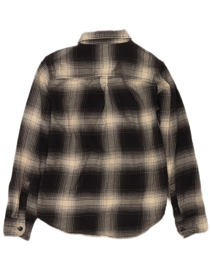 VANS Chemise en flanelle pour garçon 8-9 ans en coton à petits carreaux noirs