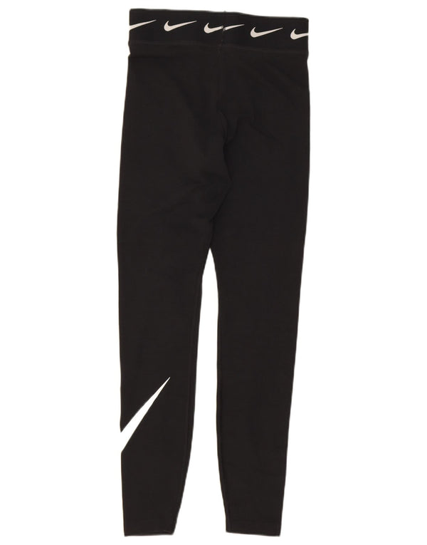 Nike Legging graphique pour femme UK 8 Small Noir Coton