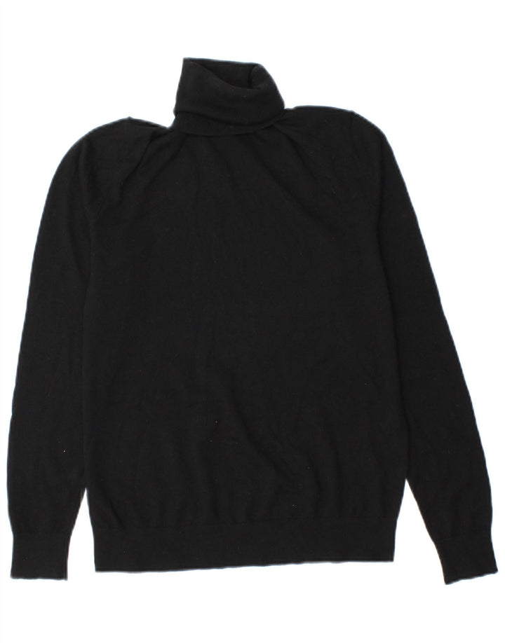 Massimo Dutti Pull col roulé pour femme UK 8 Small Noir