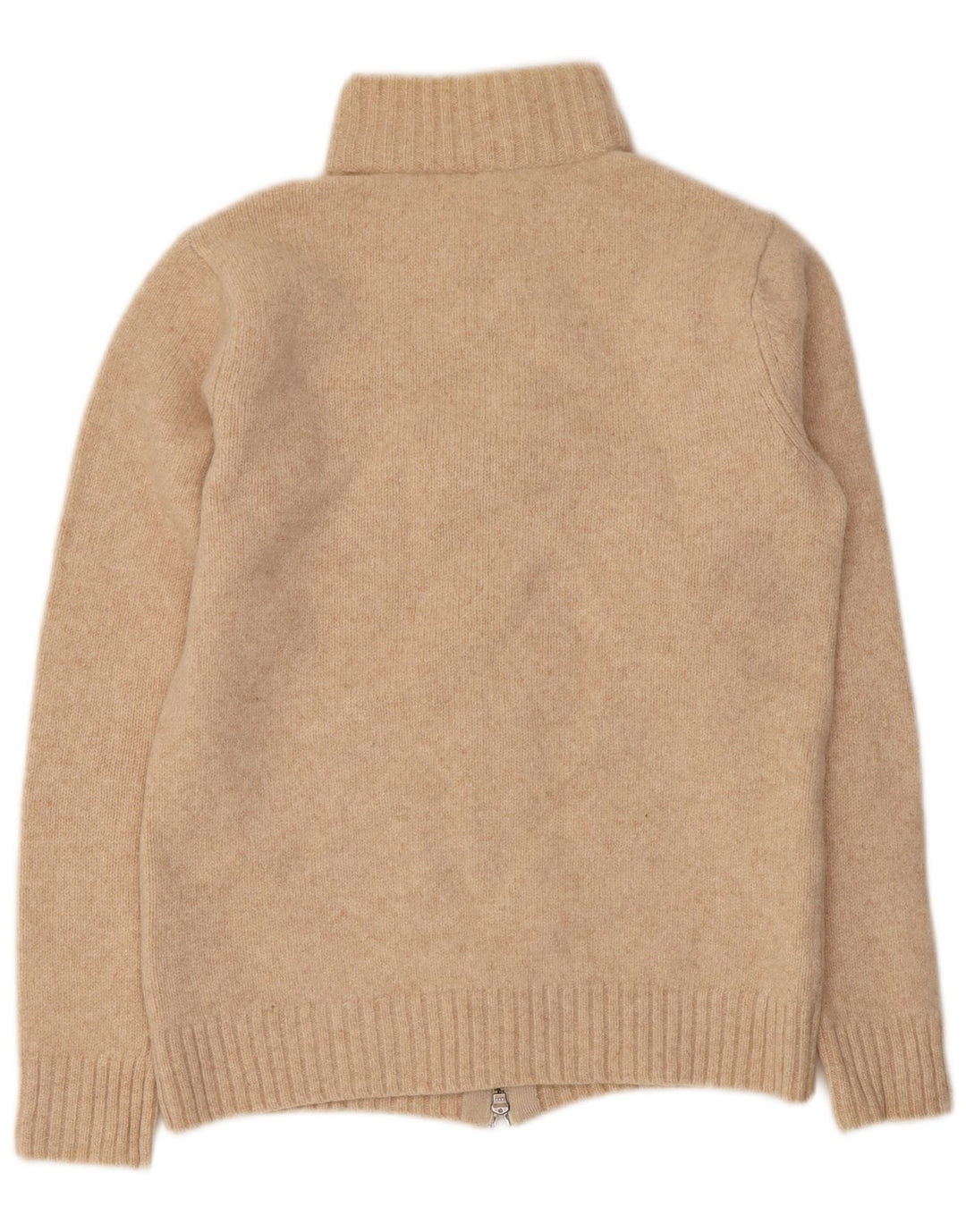 Armani Womens Cardigan Sweater UK 12 Laine Vierge Beige Moyen